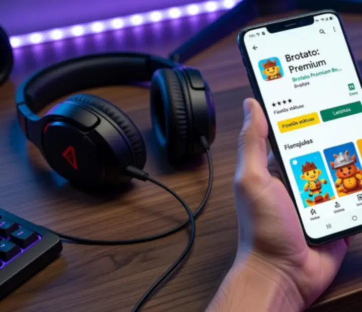 Google Play Áruház vásárlási illusztráció Brotato: Premium játékhoz
